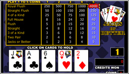 FREE Video Poker: Jacks or Better